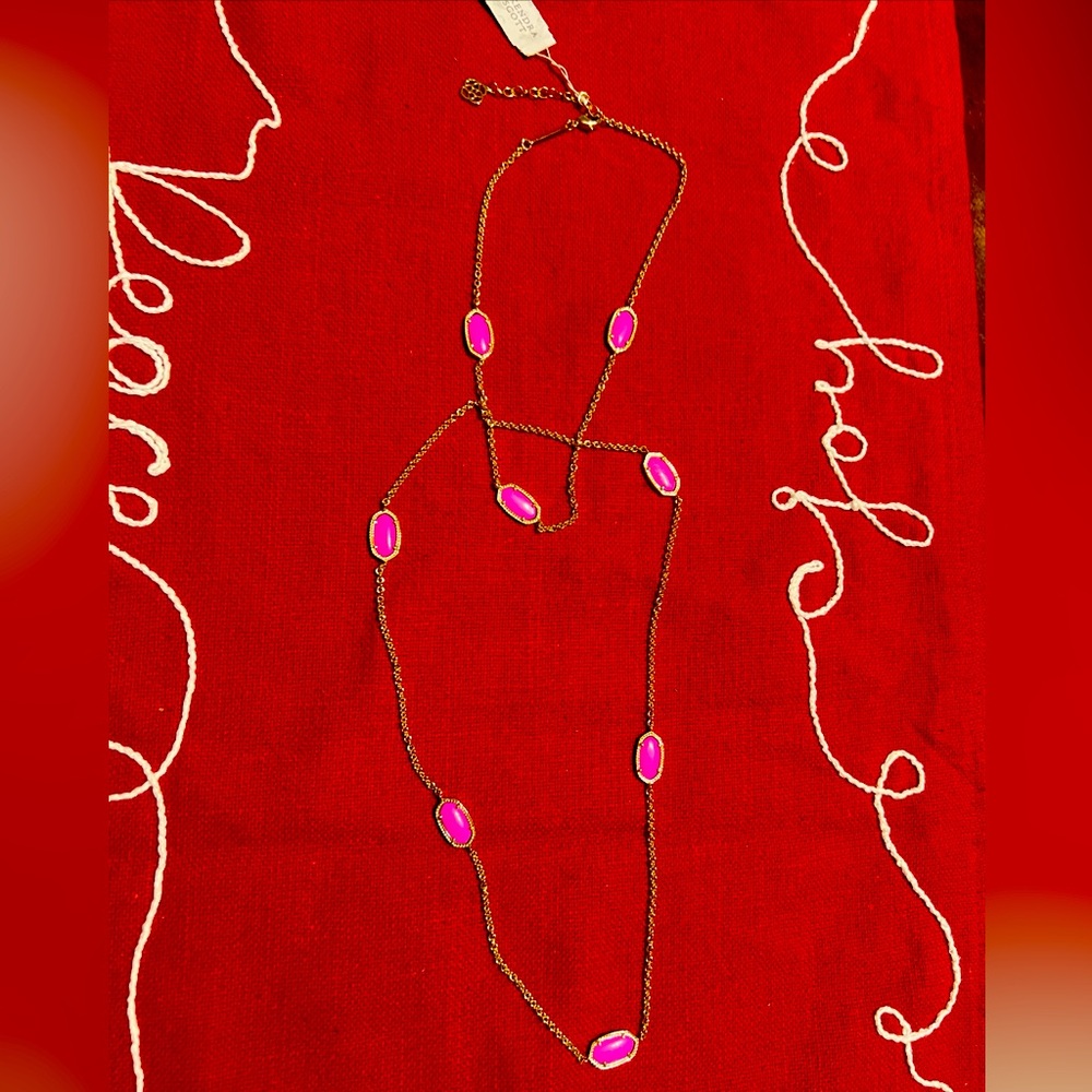 Pink Beaded Necklace Jewelry